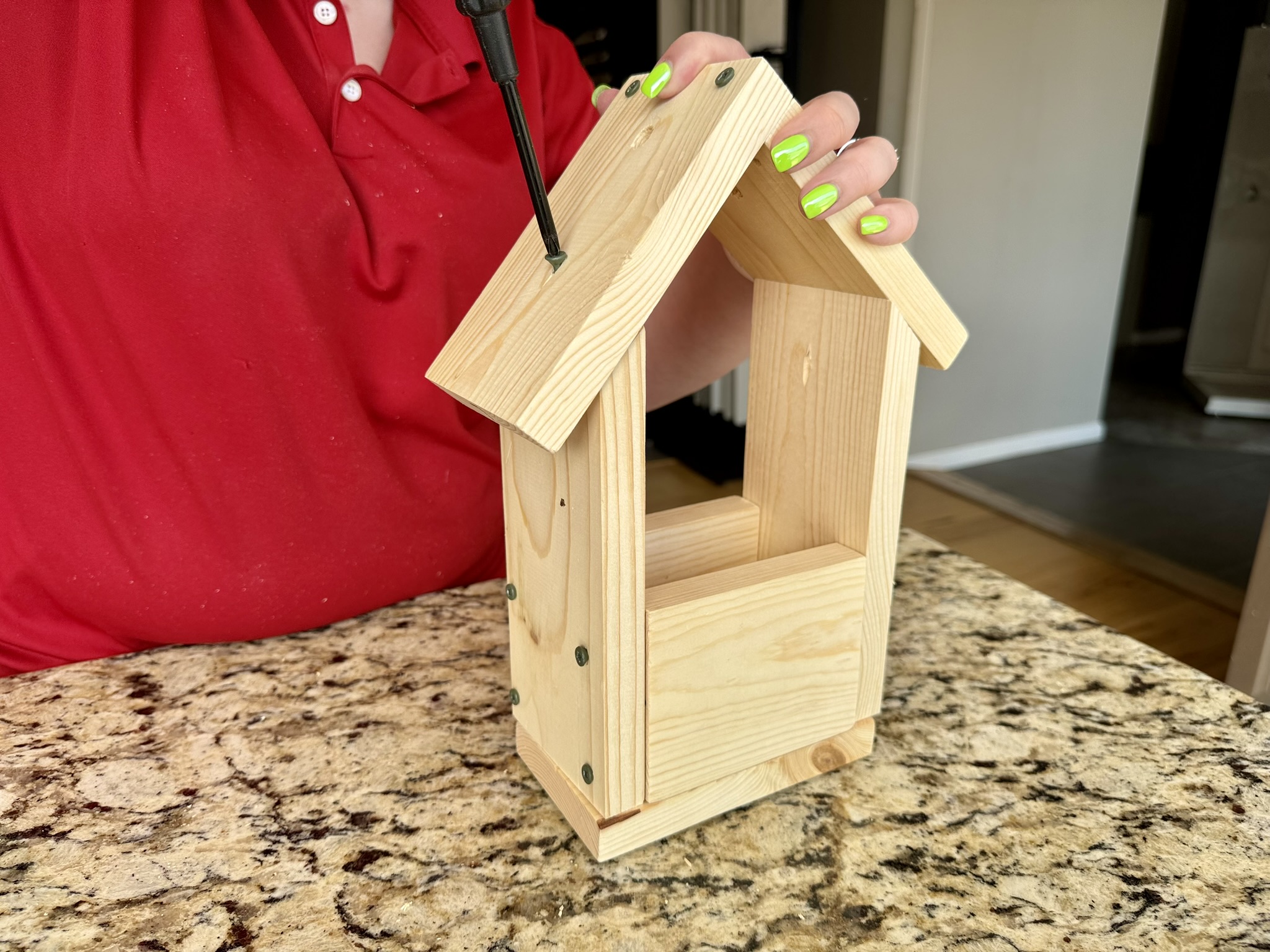 attach roof to other pieces